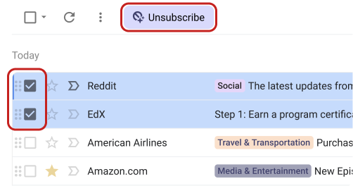 One-Click Unsubscribe: Clearing Newsletters with Baxter